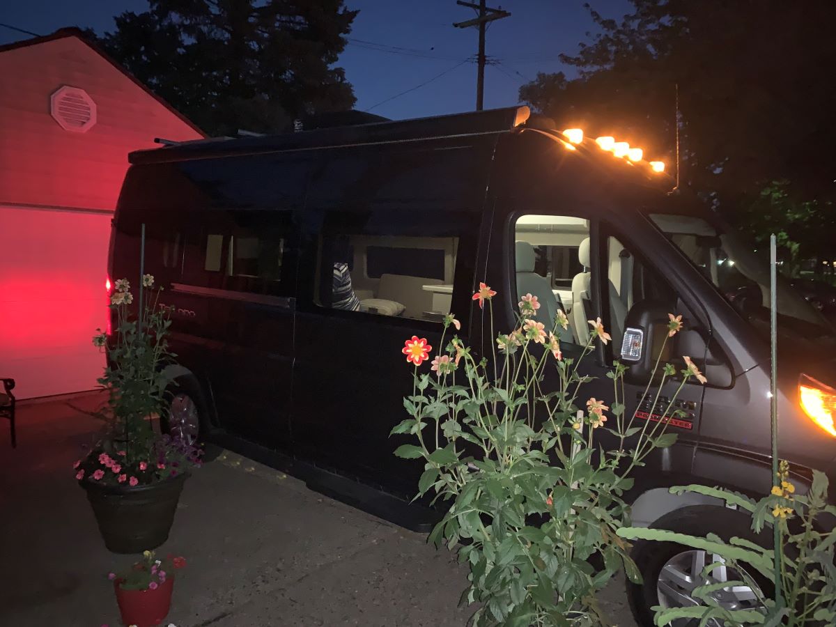 first night of vanlife crank up