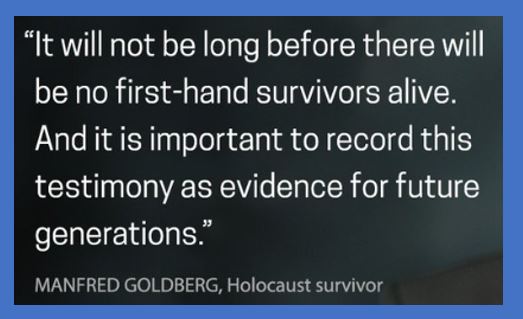 words expressing the important of childhood holocaust survivors