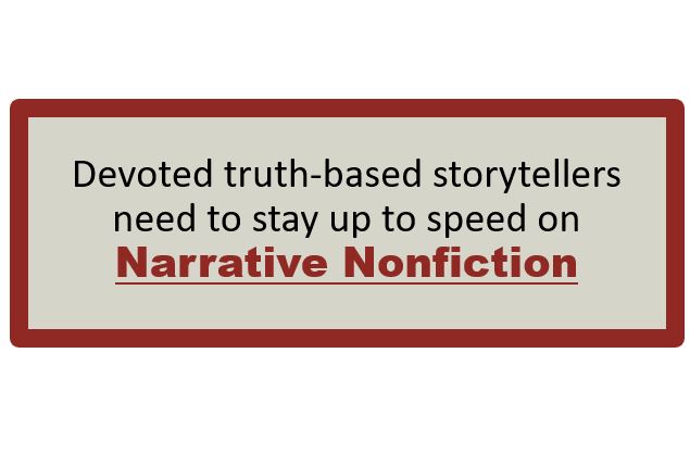 graphic stating the importance of staying up to date on narrative nonfiction