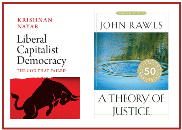 books by John Rawls and Krishnan Nayar helped the author define Progressive Power